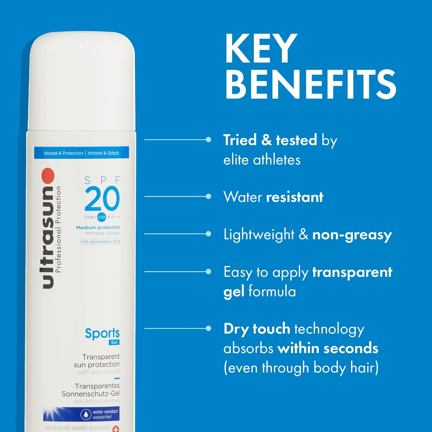 Thumbnail 1 de ultrasun 20SPF Sport gel sunscreen (SPF 20)