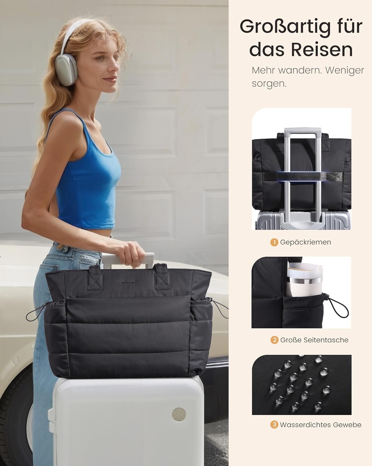 Thumbnail 5 de LOVEVOOK Shopper Tasche 15,6 Zoll Laptop