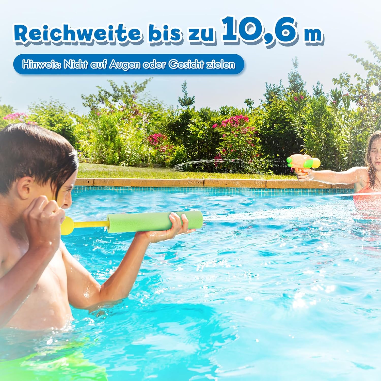 Thumbnail 2 de Lehoo Castle Wasserpistole Kinder – 12er Set Mini Wasserspritzpistolen mit Schaumstoffgriff