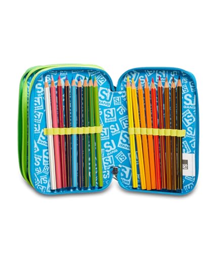 Detalle de SJ GANG STYLE JAM GANG Ast.3 Zip SJ Gang Flip-3d Da SJ Boy AST.3 Zip – Unisex Bambini e Ragazzi, Multicolore (Jet Black)