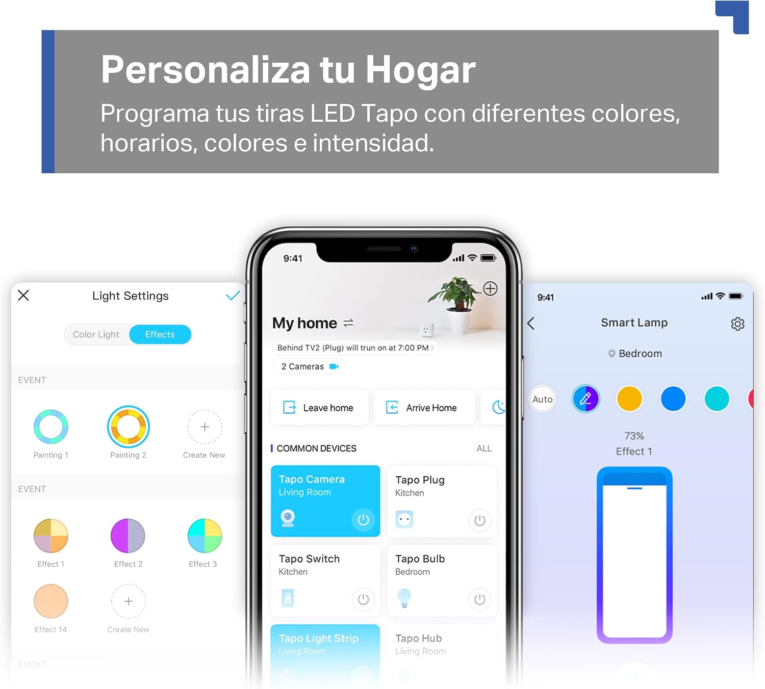 Detalle de Tapo L900-5: Tira LED Inteligente WiFi multicolor RGB para decorar y adaptar ambientes