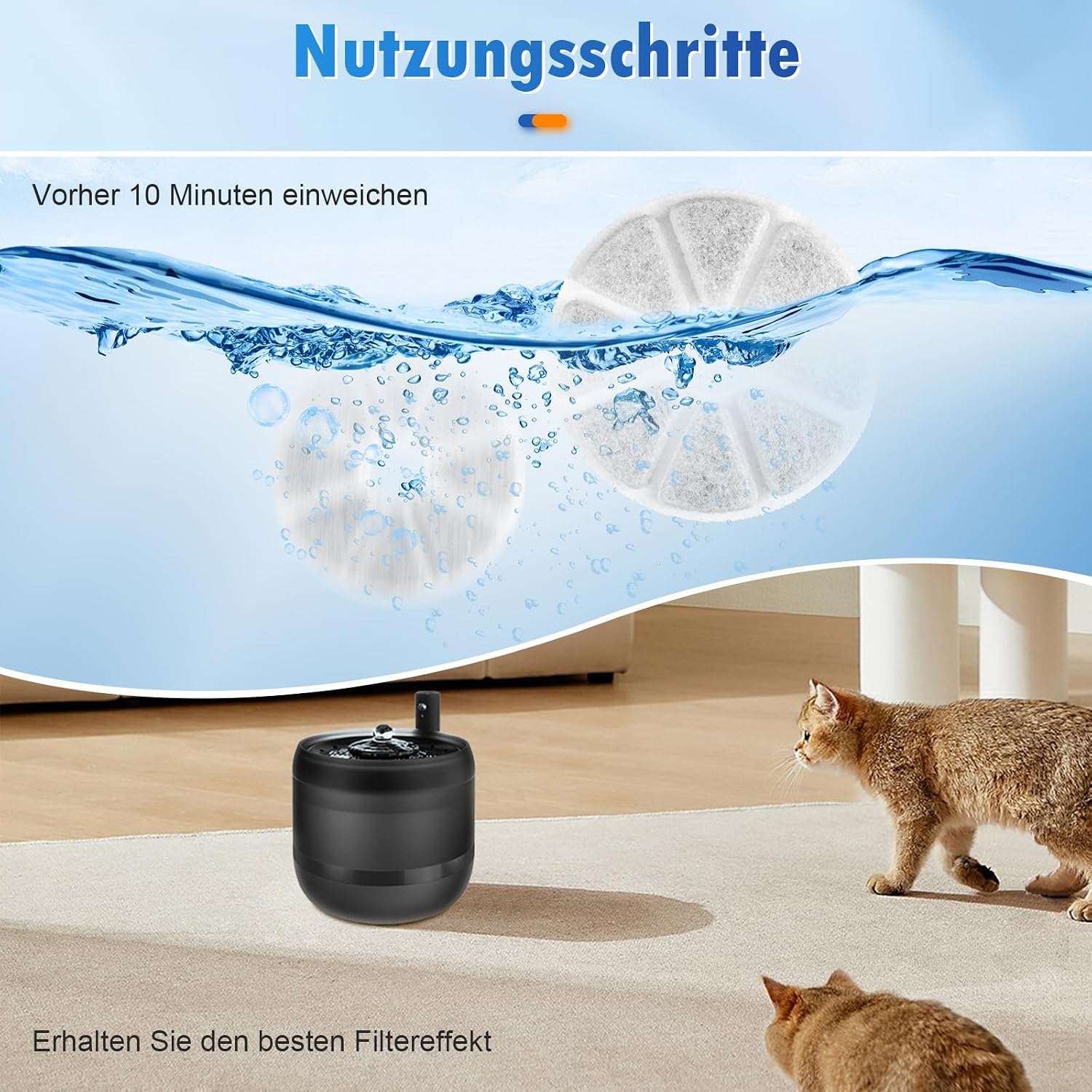 Detalle 2 de Philips PAW3210/02 Ersatzfilter 8er Pack 🐱