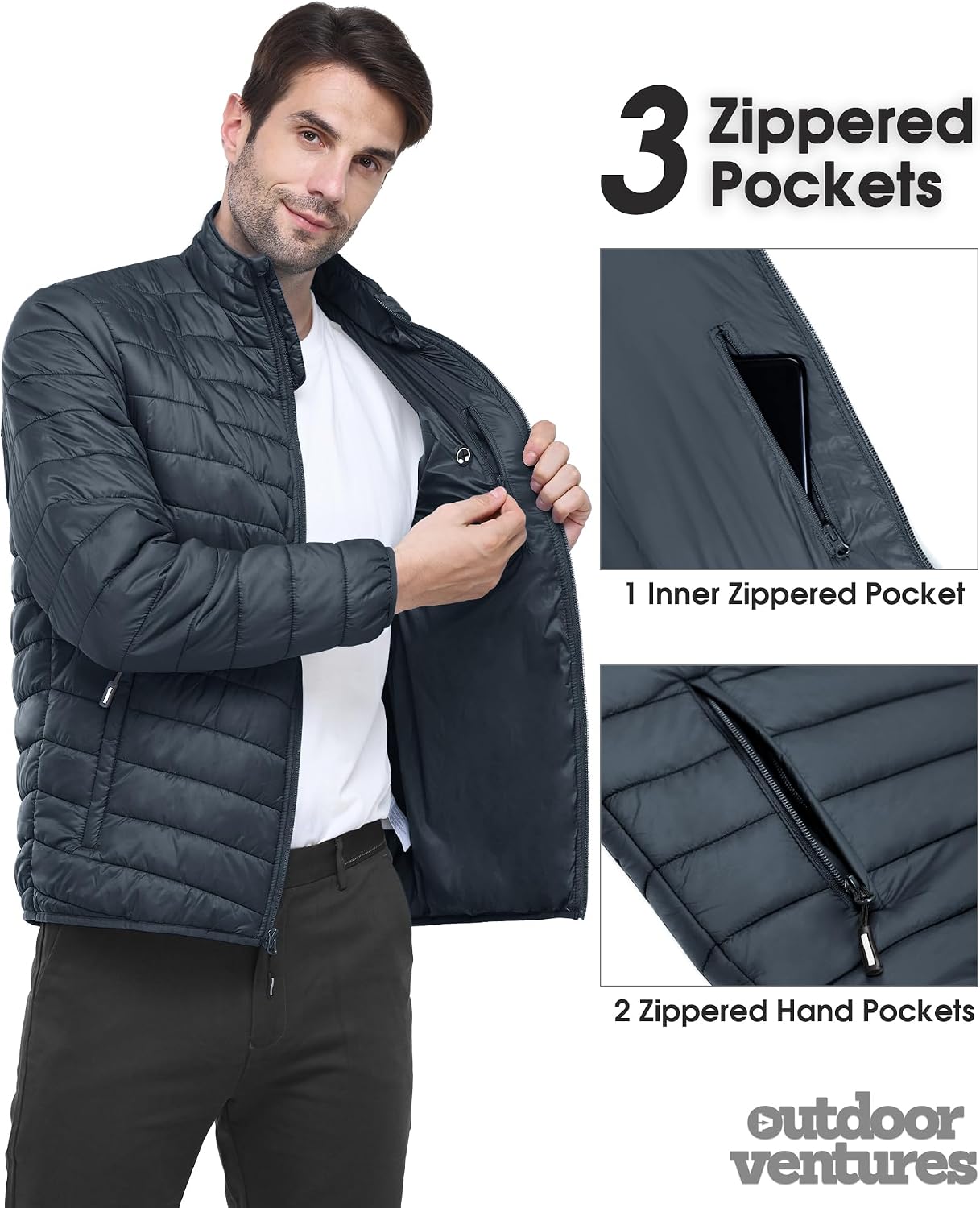 Thumbnail 5 de Outdoor Ventures Herren Steppjacke