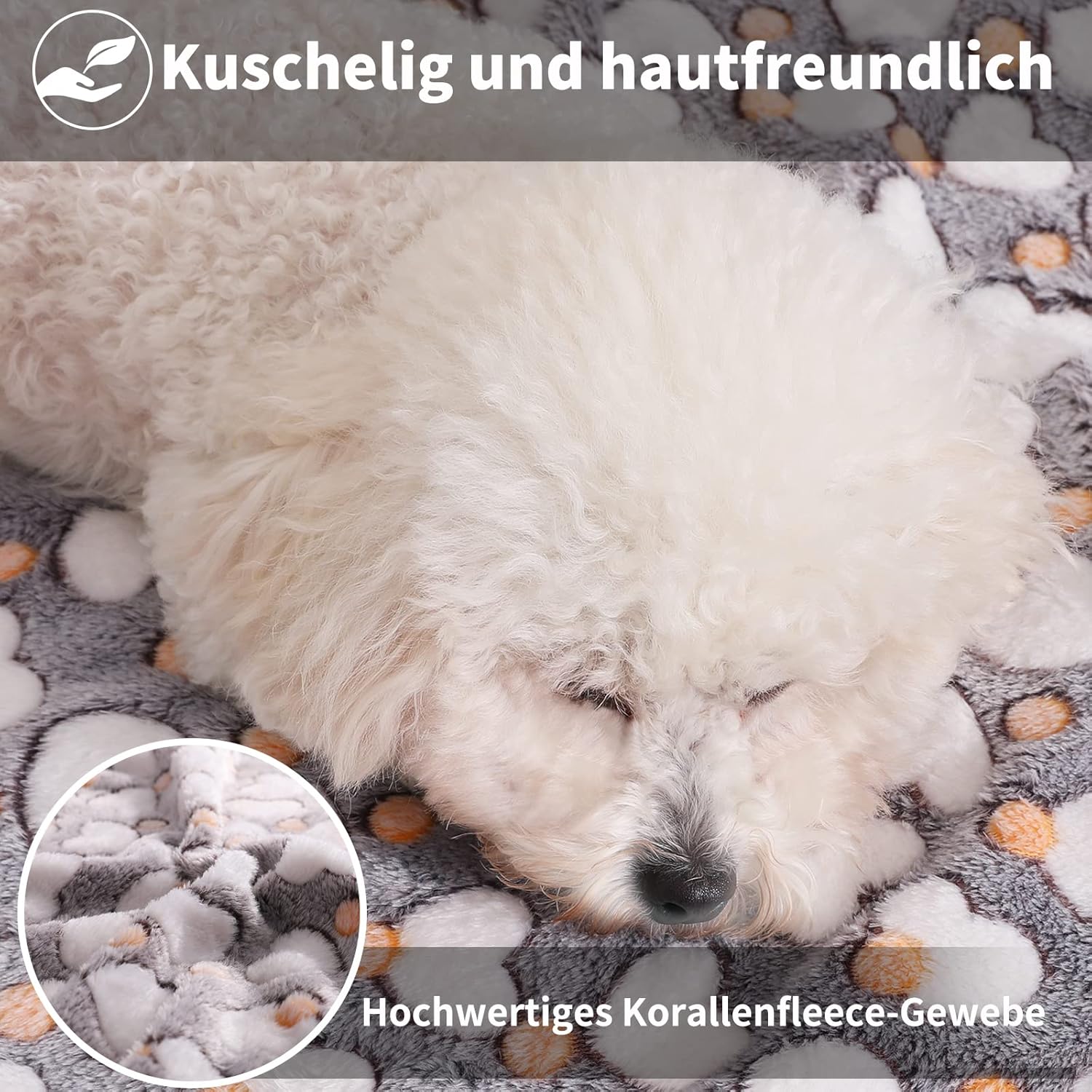Thumbnail 3 de Demigeat Hundedecke & Katzendecke im 3er-Set – flauschig, waschbar für kleine bis mittlere Hunde und Katzen