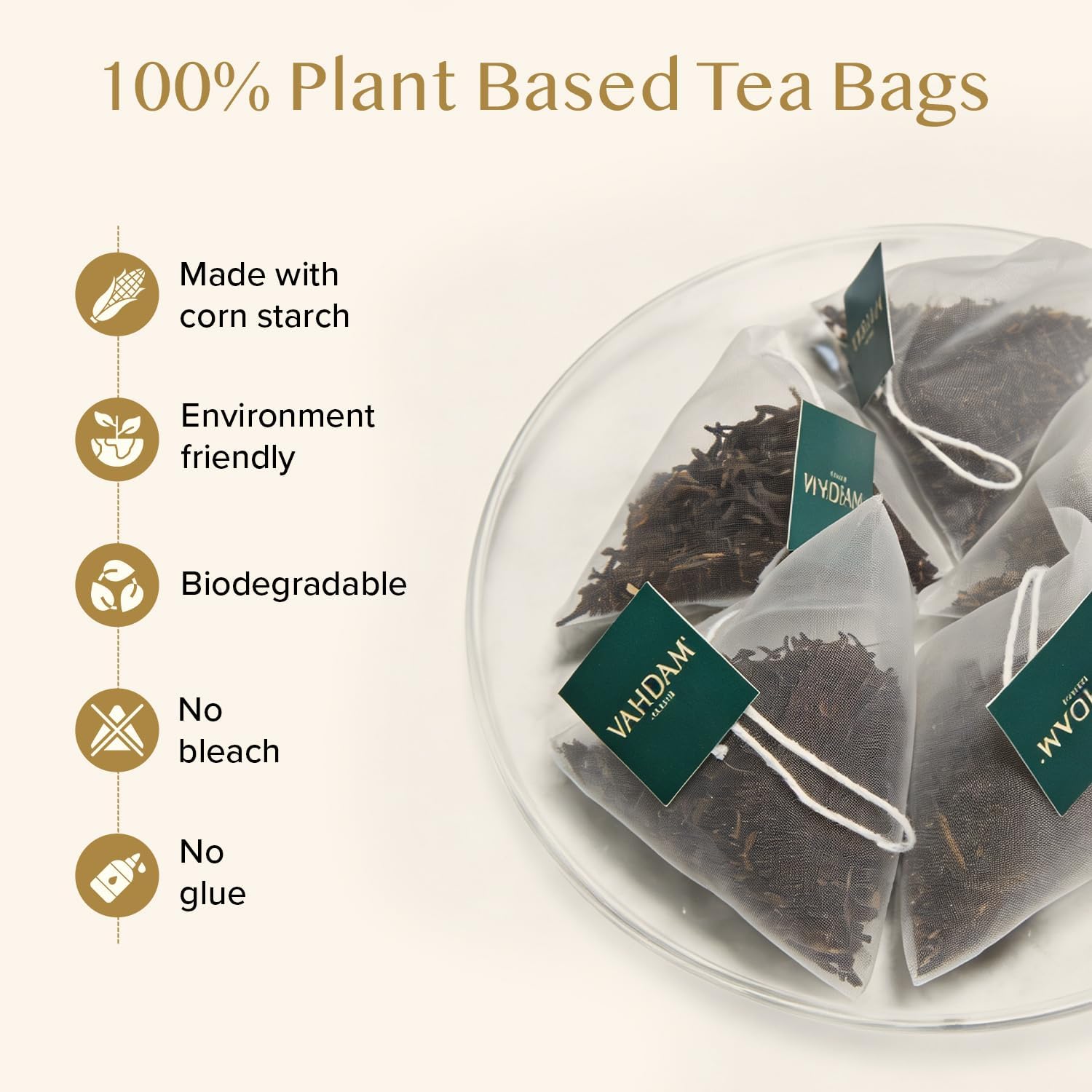 Thumbnail 4 de VAHDAM Thé Noir Darjeeling d'Été (100 sachets pyramidaux) – 100% pur, infusion chaude ou glacée