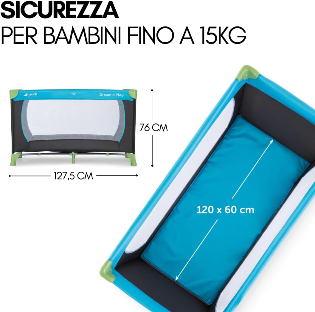 Thumbnail 4 de hauck Set Lettino Neonato da Viaggio Dream N Play XXL con materasso Comfort, zanzariera e accessori