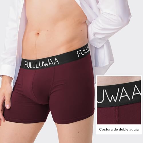 Thumbnail 4 de Fullluwaa Calzoncillos Hombre (Pack de 8) - Algodón Elástico, Diseño Duradero y Sin Etiquetas