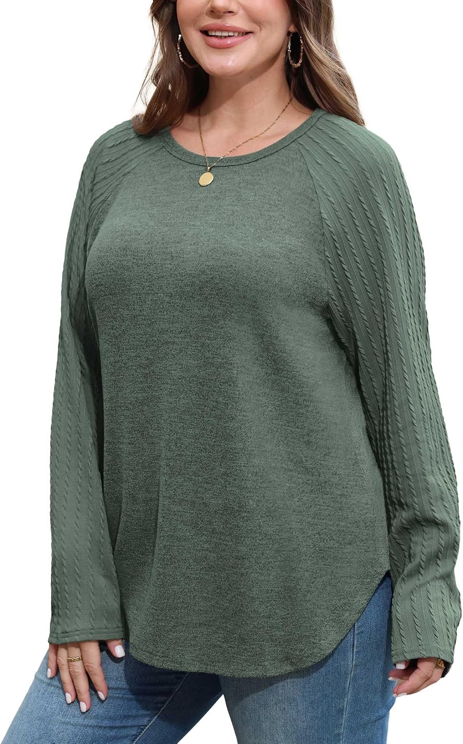 Detalle 2 de SAMPEEL Women's Tunic Sweatshirt, Polyester Blend