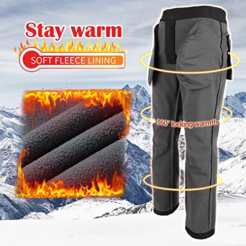 Thumbnail 3 de 33,000ft Men's Waterproof Softshell Ski Trousers, Fleece-Lined, Four-Way Stretch