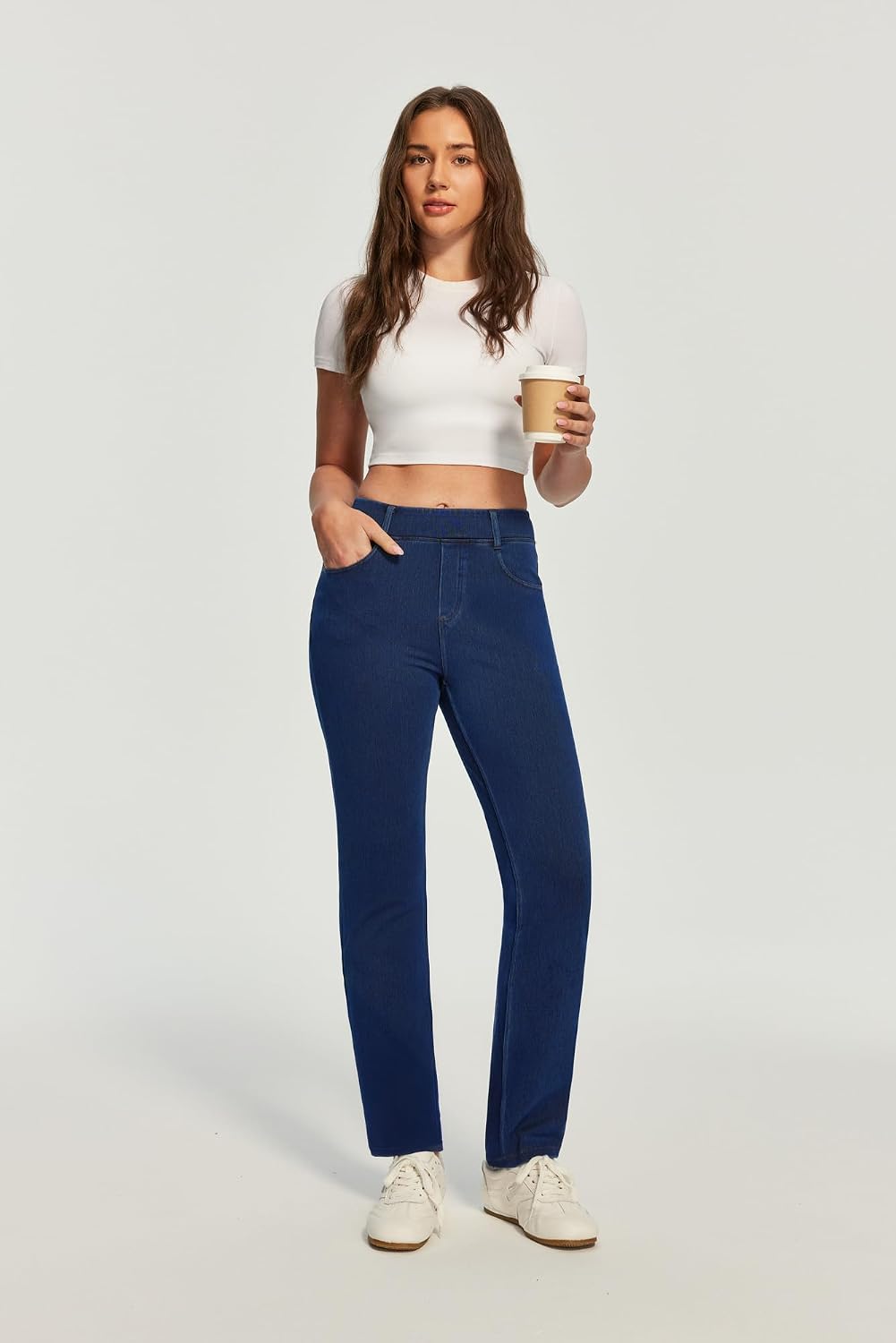 Thumbnail 2 de Pull-On Jeans in Stretch Denim