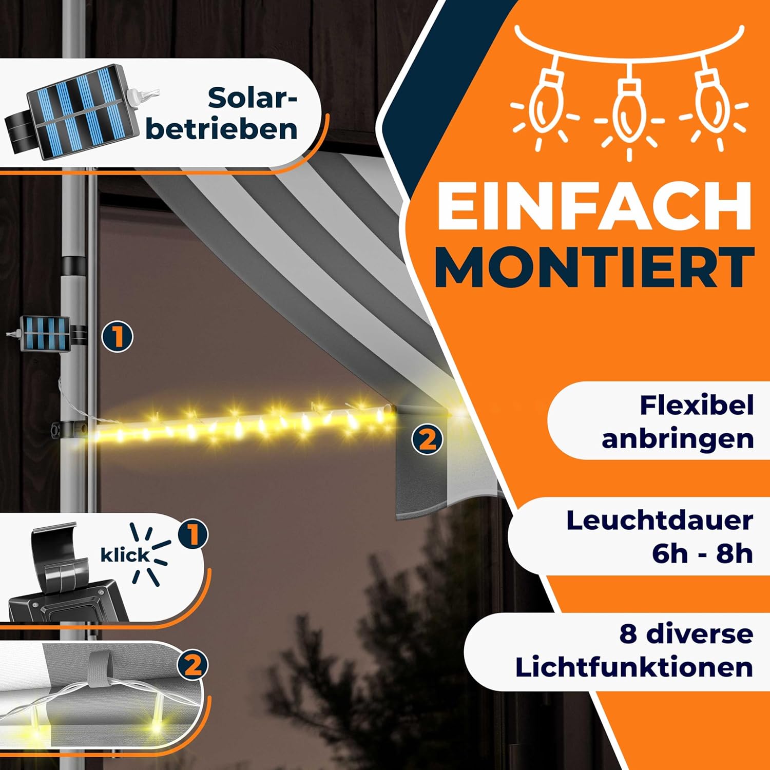 Thumbnail 6 de KESSER® Toldo Balcón con LED 💡, Resistente y Regulable, 400 cm