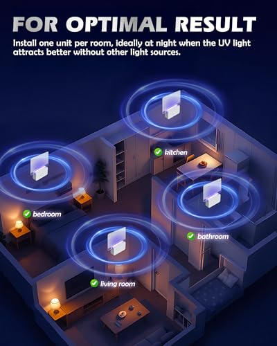 Detalle de LFSYS Fruit Fly Traps for House Indoors: 1 Device + 10 Refills