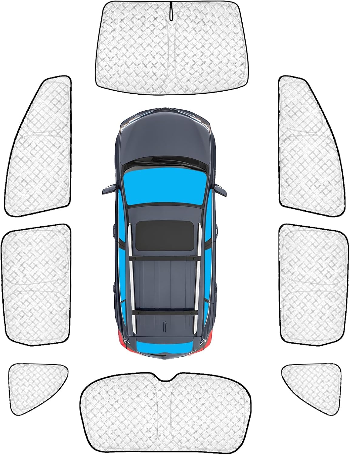 Detalle de KMF 8pcs Thicken Sun Shades for Honda CR-V 2017-2022