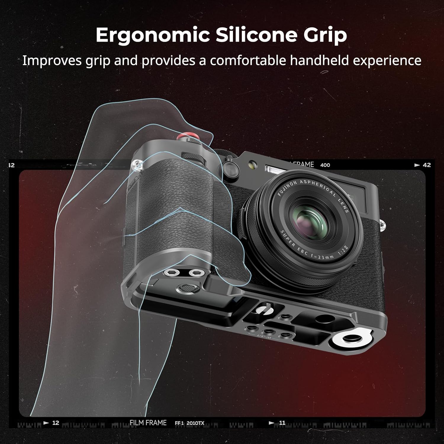 Thumbnail 3 de SMALLRIG X100VI L-Shape Grip 4556B: L-förmiger Handgriff für Fujifilm X100VI & X100V mit Arca-Schnellwechsel