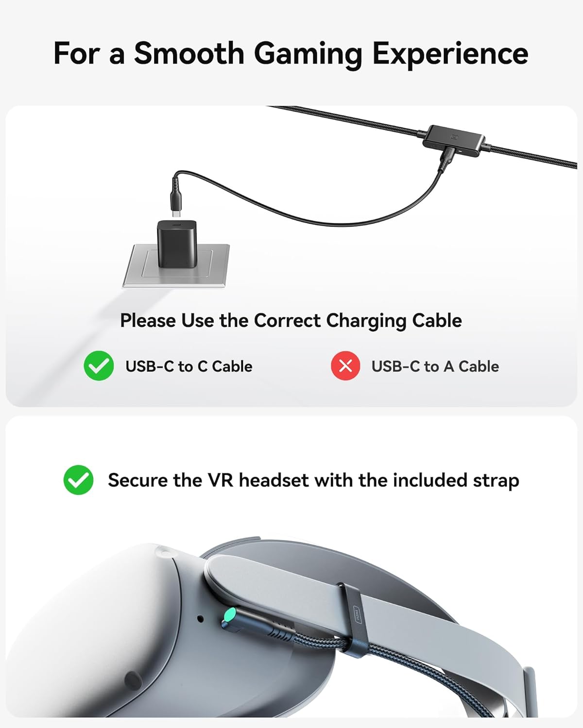 Thumbnail 4 de INIU Link Cable for VR 16FT USB 3.0 High Speed C to USB-C Cable