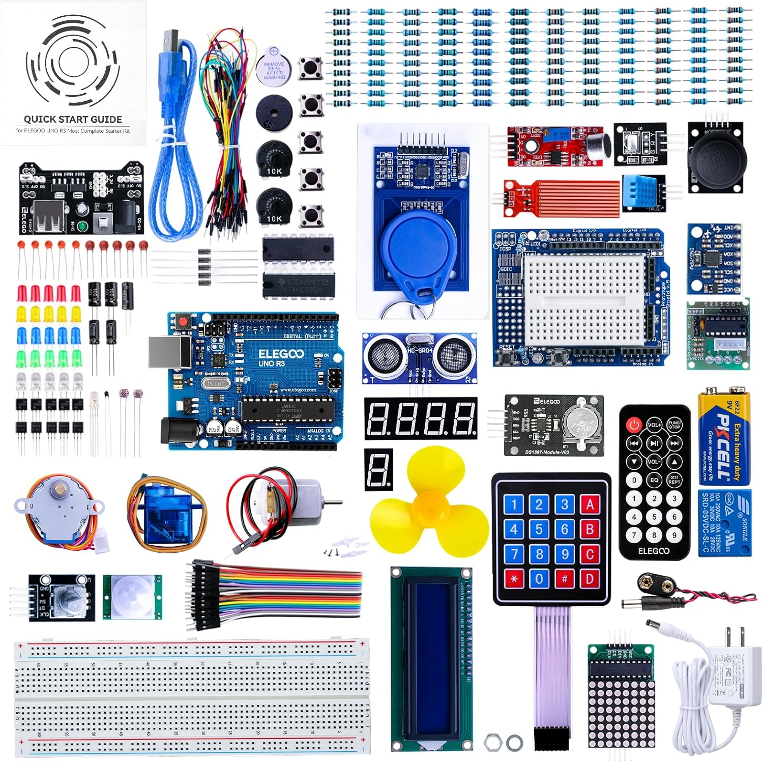 ELEGOO UNO R3 Project: The Most Complete Ultimate Starter Kit for Arduino IDE