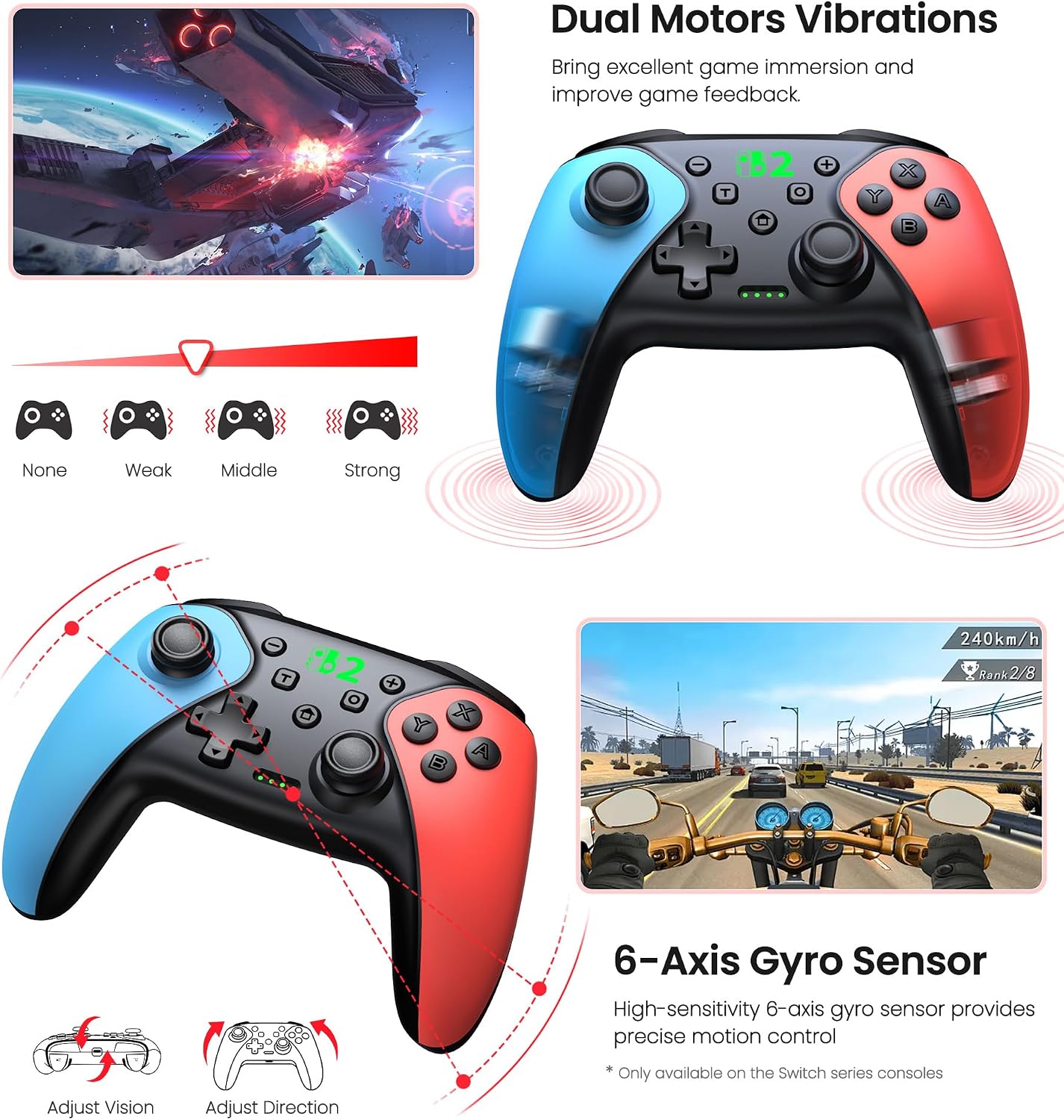 Thumbnail 5 de Wireless Pro Controller 1000mAh für Switch