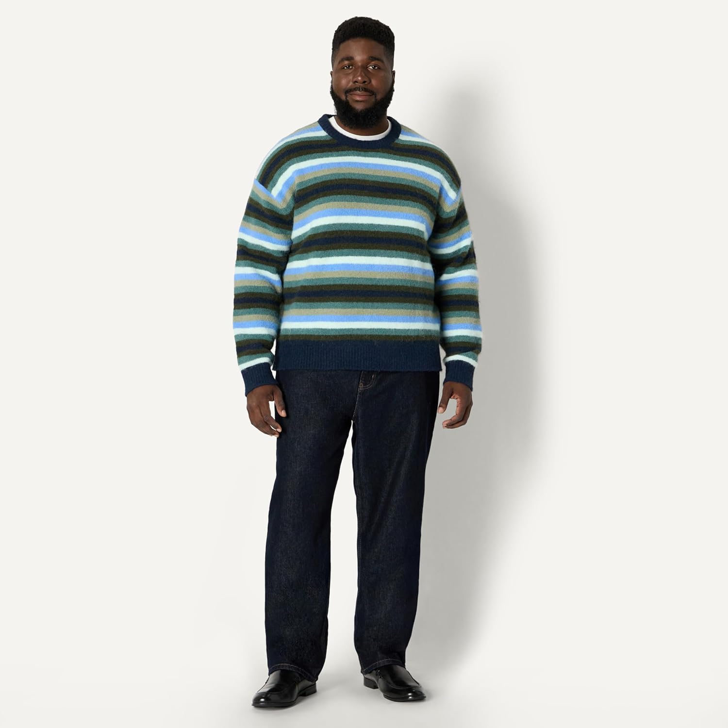 Thumbnail 6 de Amazon Essentials Men's Relaxed-Fit Faux Mohair Crewneck Pullover Jumper
