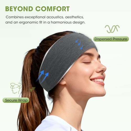 Detalle de LC-dolida Bandeau Bluetooth Écouteurs – 5 en 1 pour sommeil, sport et bien-être
