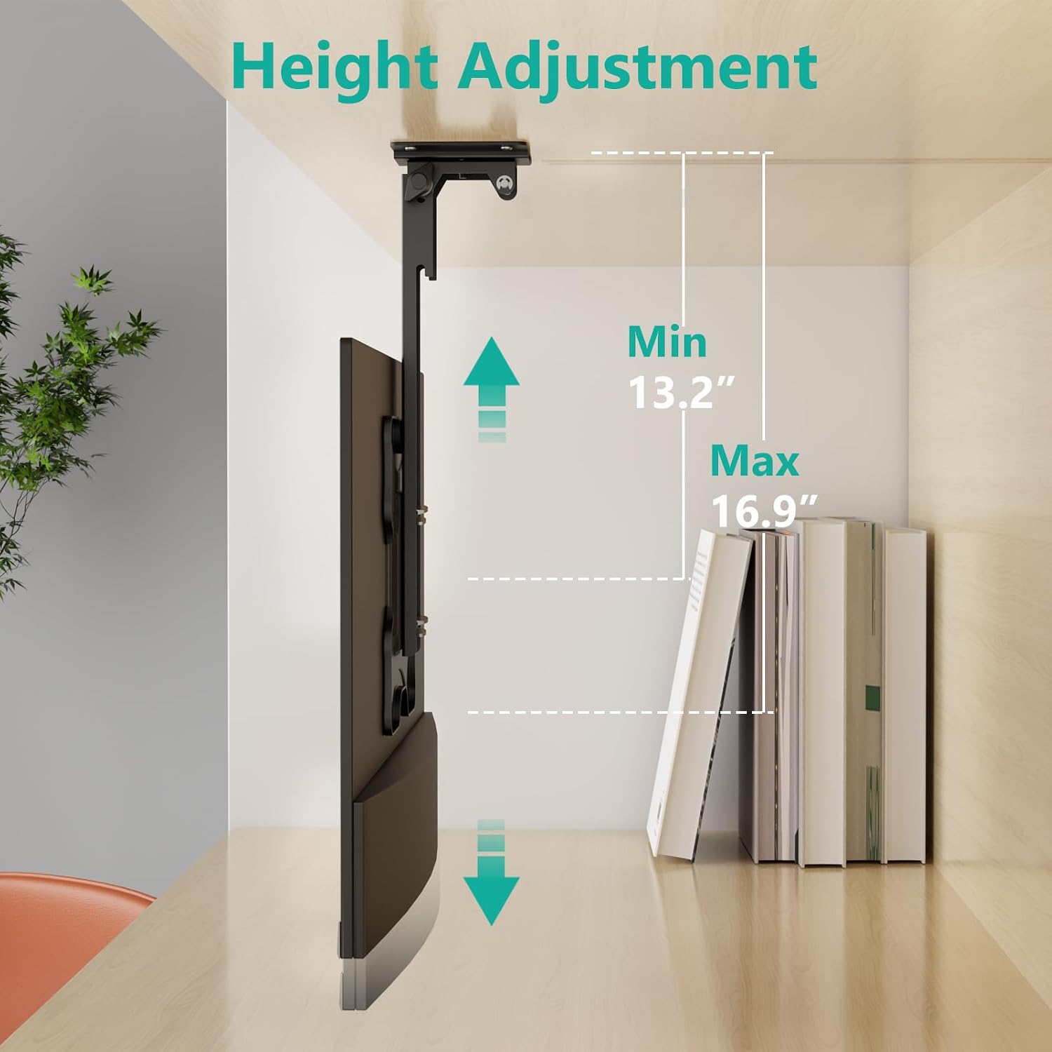 Thumbnail 4 de WALI FCM202 Ceiling TV Mount 44 lbs