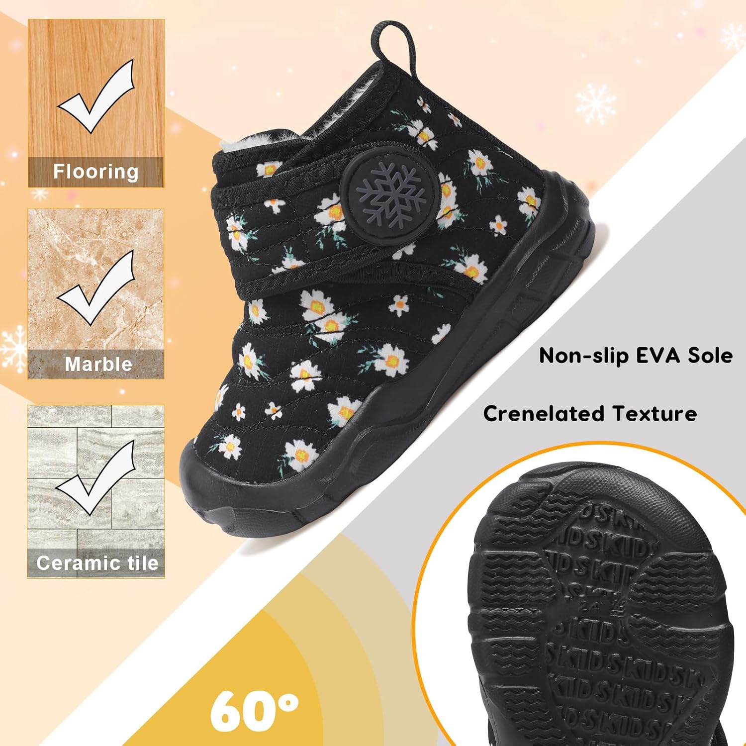 Thumbnail 5 de BARERUN Baby Winter Boots Faux Fur Lining