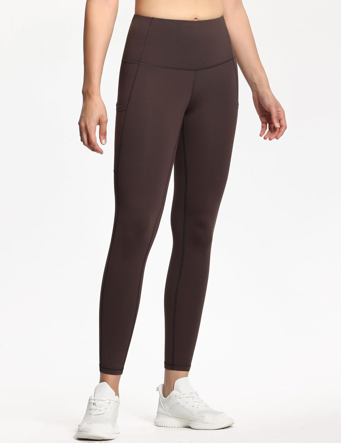 Thumbnail 3 de THE GYM PEOPLE Thick High Waist Yoga Pants with Pockets – Tummy Control Workout Leggings for Women
