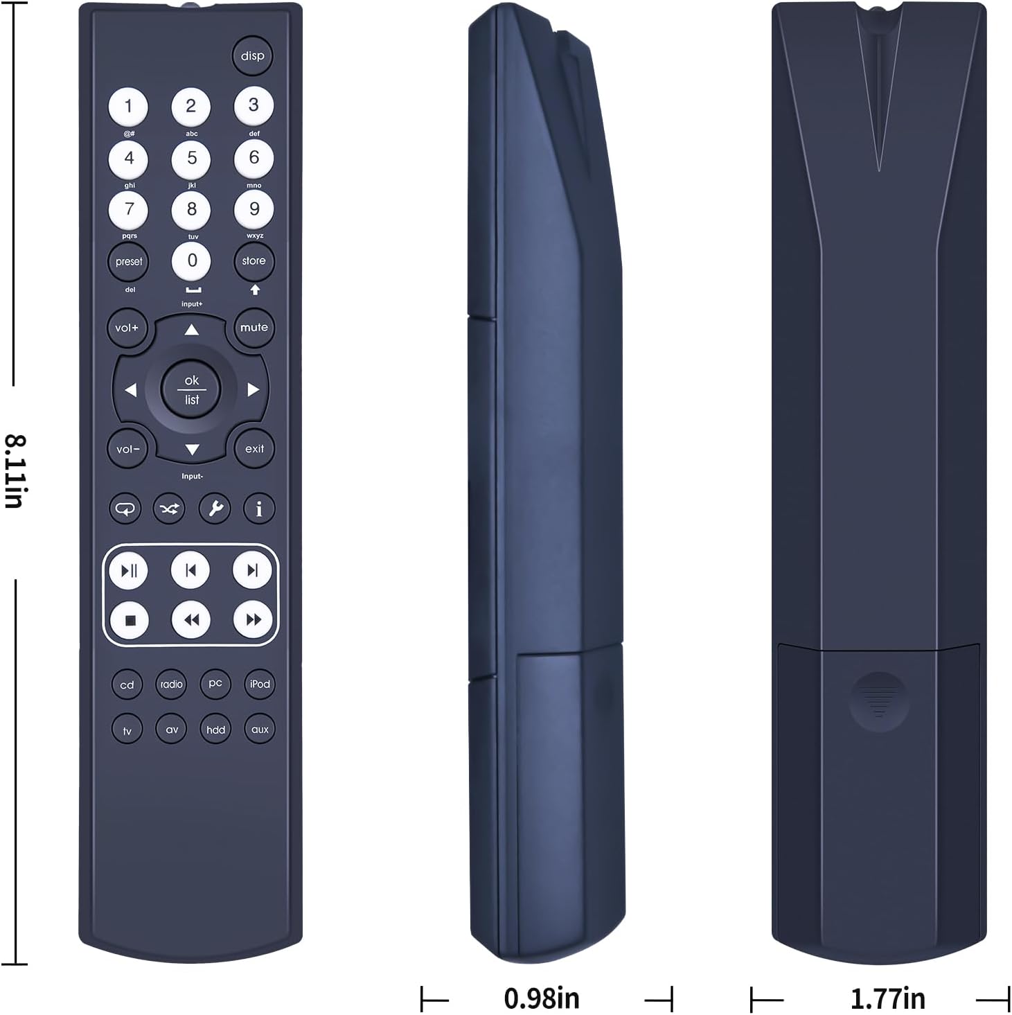 Thumbnail 3 de TCNOUMT replacement remote control for Naim SuperUniti & Uniti streamers/amplifiers