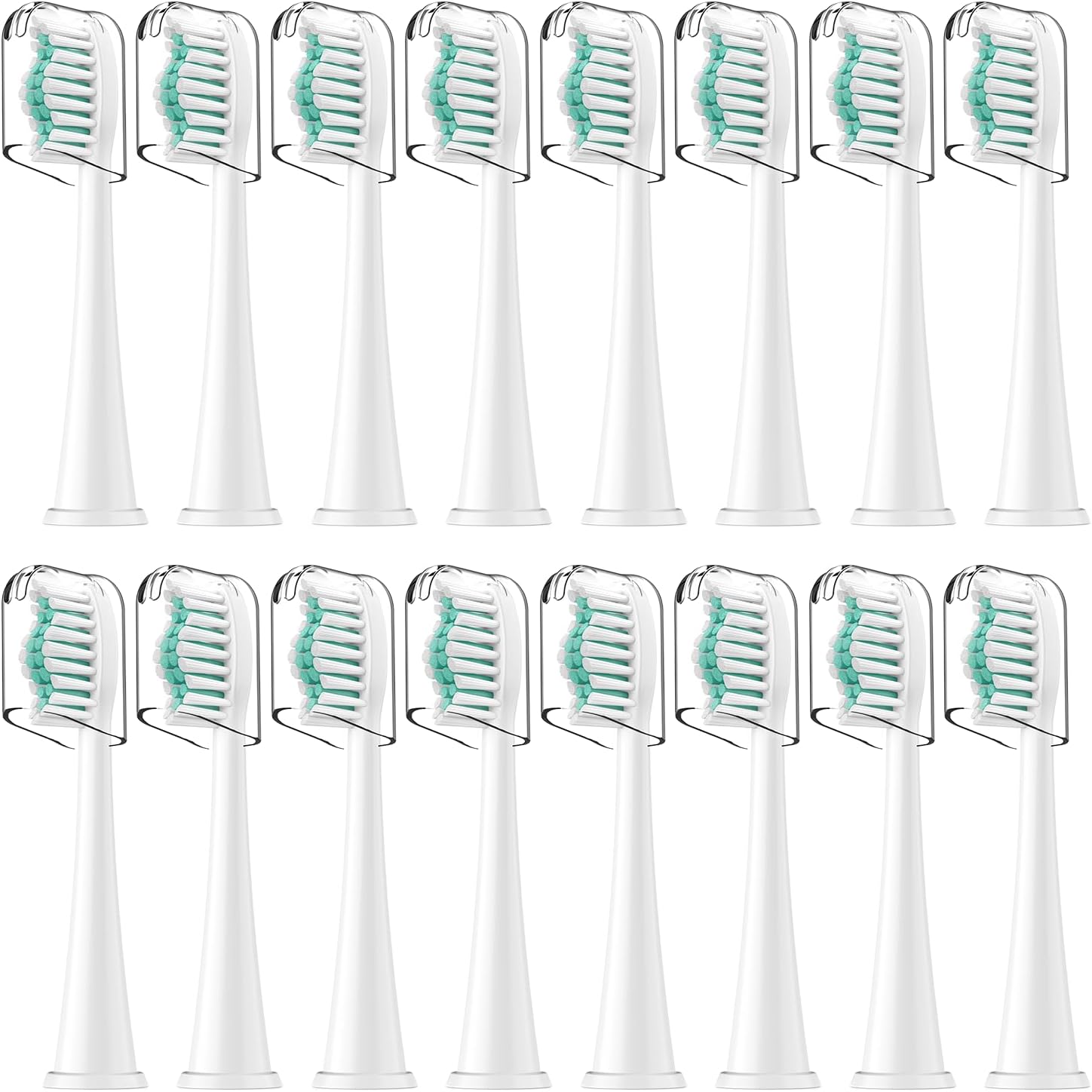 Detalle de ELFIN Sonicare Replacement Toothbrush Heads, 16-Pack