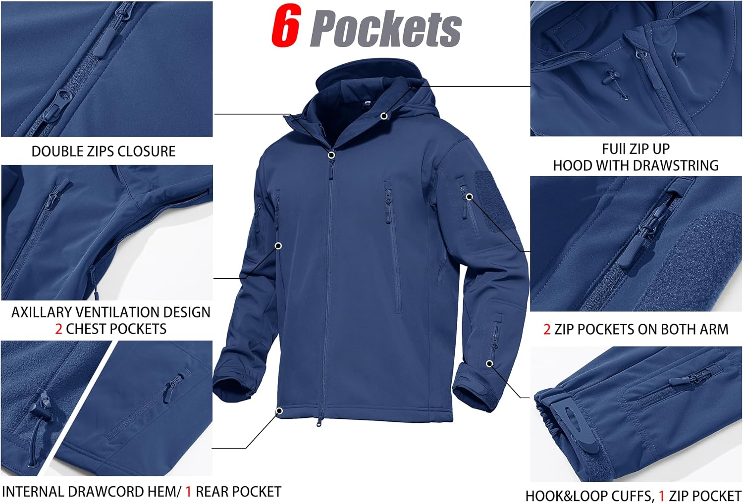 Thumbnail 5 de MAGCOMSEN Tactical Softshell Jacket 7‑Pocket