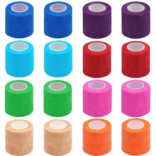 Detalle de Selbstklebender Verband 16 Rollen 5 cm – Clooflar kohäsive Bandagen