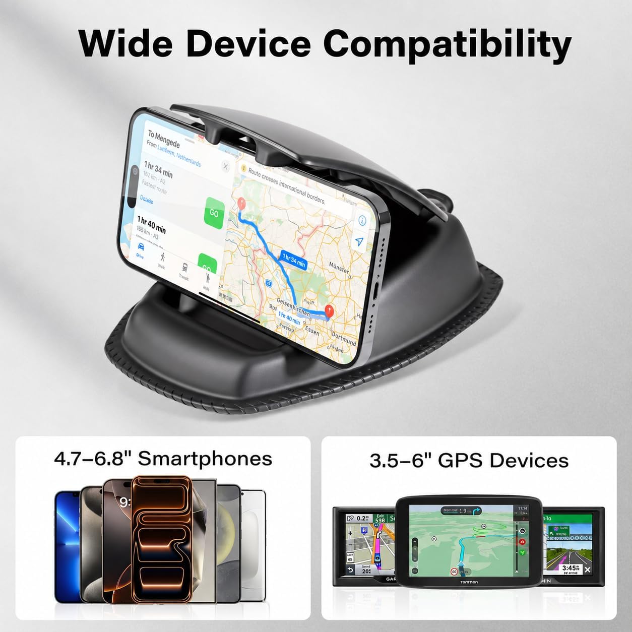 Detalle 2 de APPS2Car FBA_GPS01 GPS and Phone Dashboard Mount, Non-Slip Beanbag
