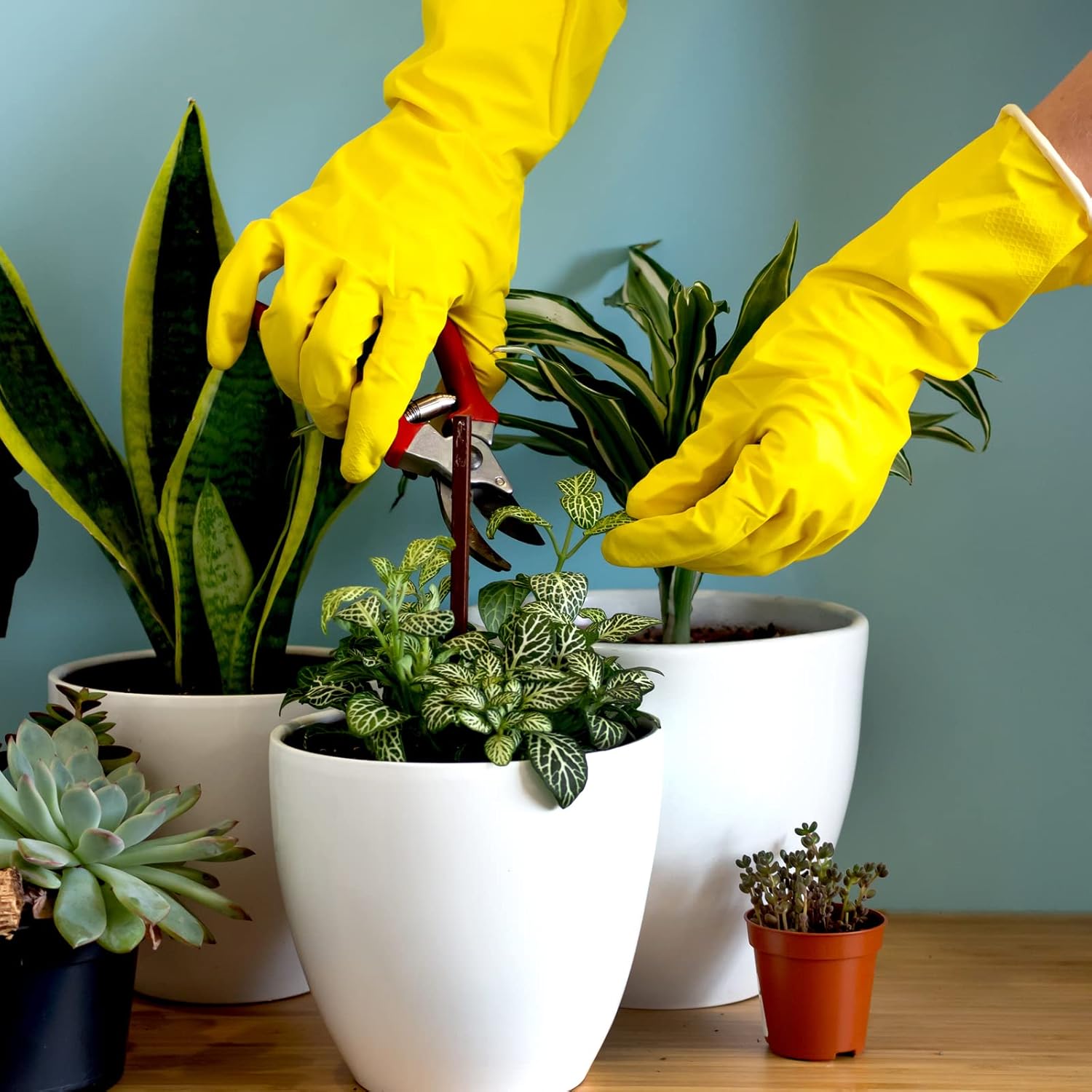 Detalle 2 de Bamllum Dishwashing Gloves 4 Pairs