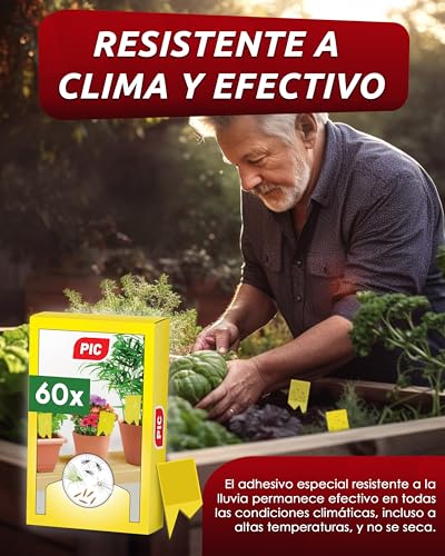 Thumbnail 2 de PIC Trampas Cromáticas Amarillas 60x – Adhesivas para Moscas del Sustrato