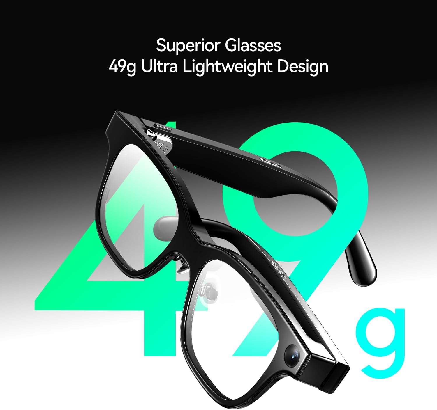 Thumbnail 6 de Rokid Glasses (with Display): AI & AR Smart Glasses with Real-Time Translation and Hands-Free Camera