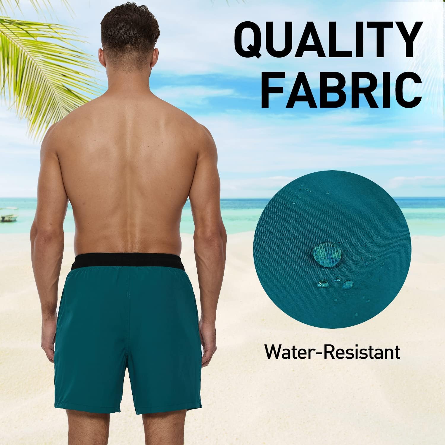 Thumbnail 3 de Arcweg Pantaloncini da bagno uomo a asciugatura veloce con fodera a rete e taschino