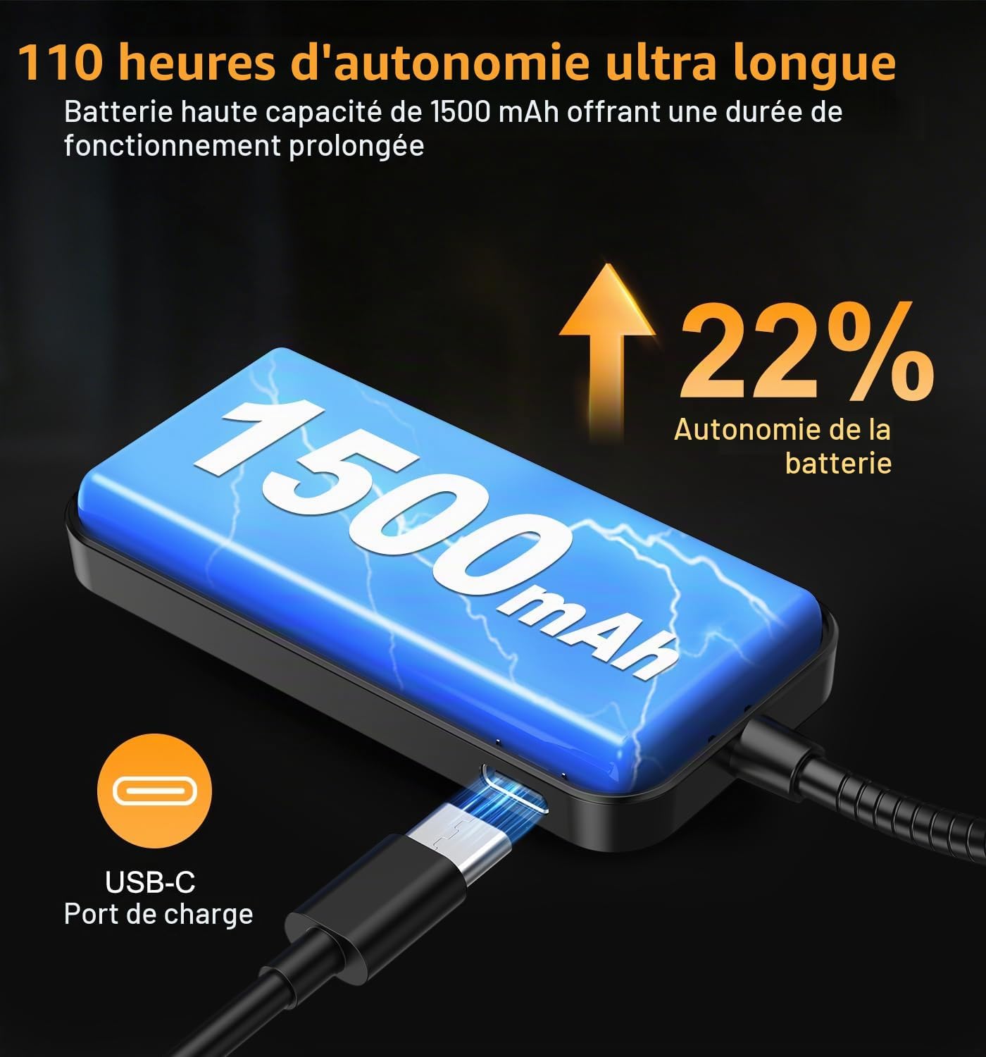 Thumbnail 6 de Gritin 2026 Gén.2 Lampe de Lecture — 30 LED Spectre Plein et Clip Flexible