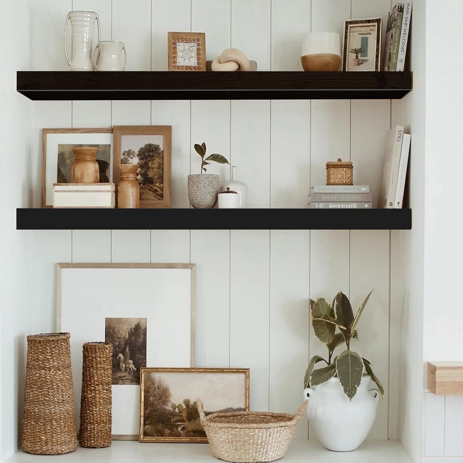 Thumbnail 5 de QEEIG Floating Shelves 35.4" Wall Shelf Set