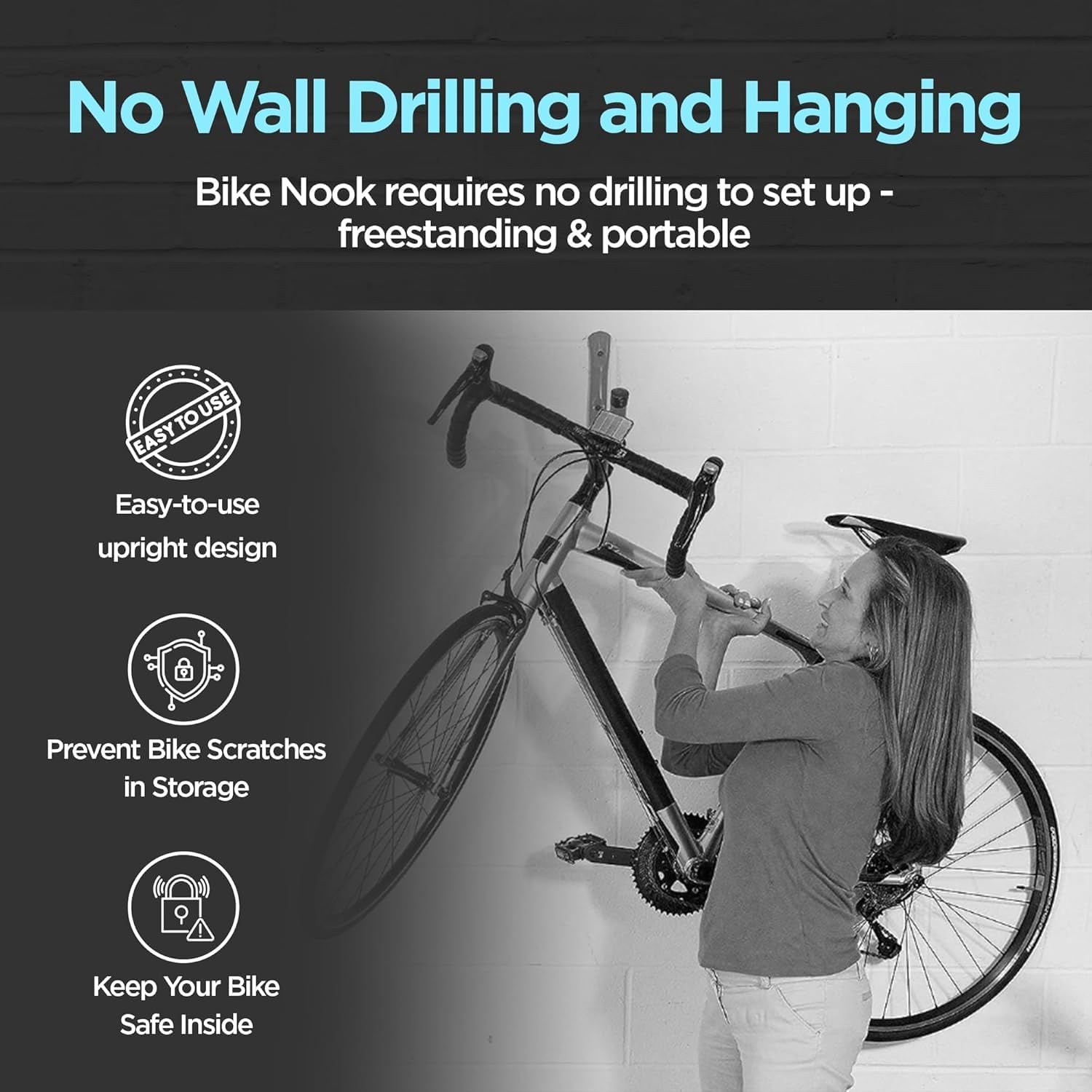 Thumbnail 8 de Bike Nook Soporte para Bicicleta, Ajustable y Espacioso