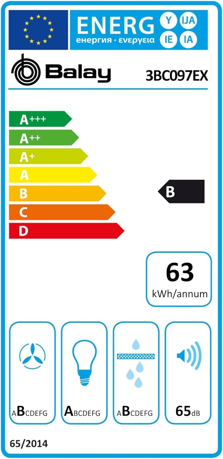 Thumbnail 9 de Balay 3BC097EX - Campana Extractora Pared 90 cm con LED
