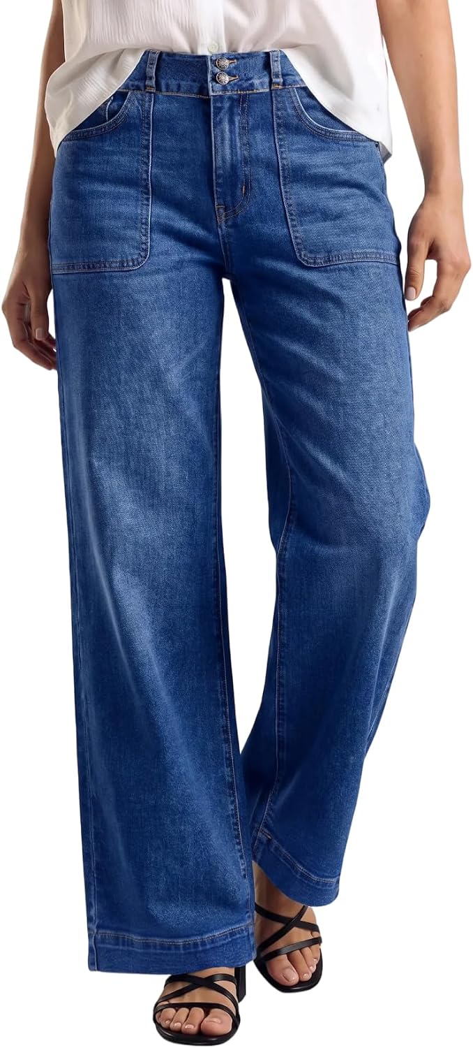 Detalle de Sidefeel Wide Leg High Waist Jeans 1️⃣0️⃣