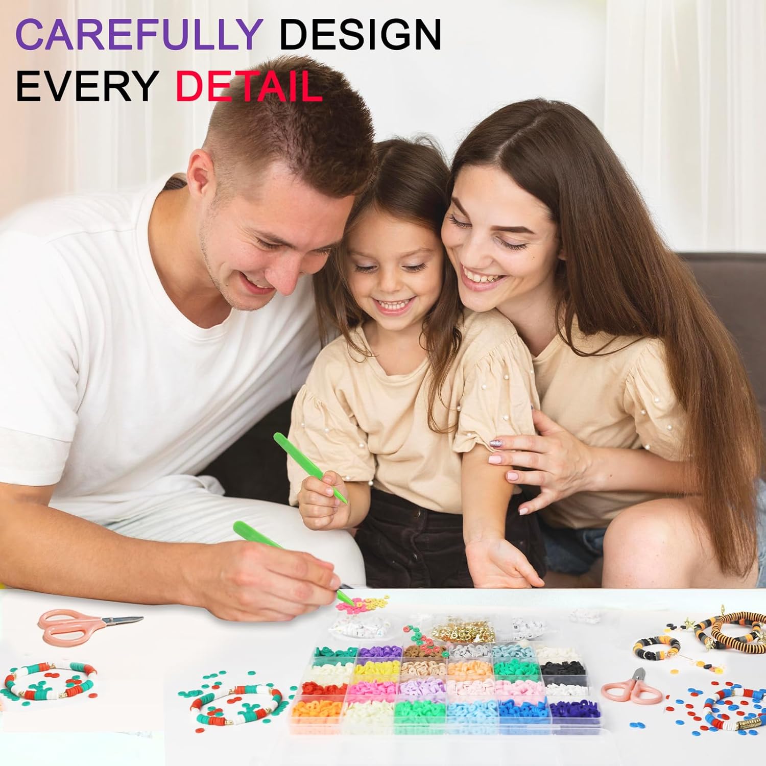 Thumbnail 6 de Fournine 6800 Pcs Clay Beads DIY Bracelet Kit 🎨