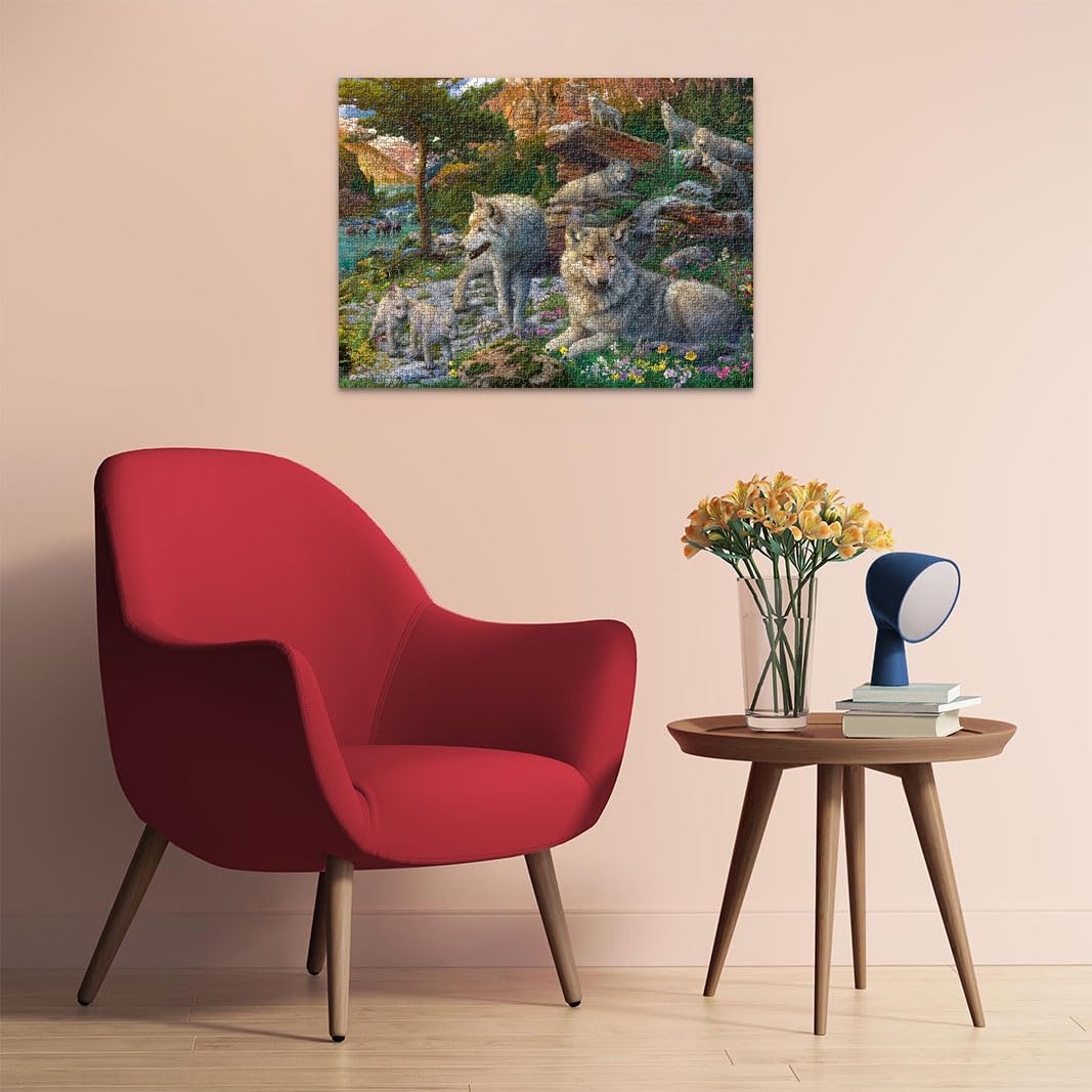 Thumbnail 4 de Ravensburger Puzzle 12000719 „Wolfsrudel im Frühlingserwachen“ – 1500 Teile für Erwachsene und Kinder ab 14 Jahren
