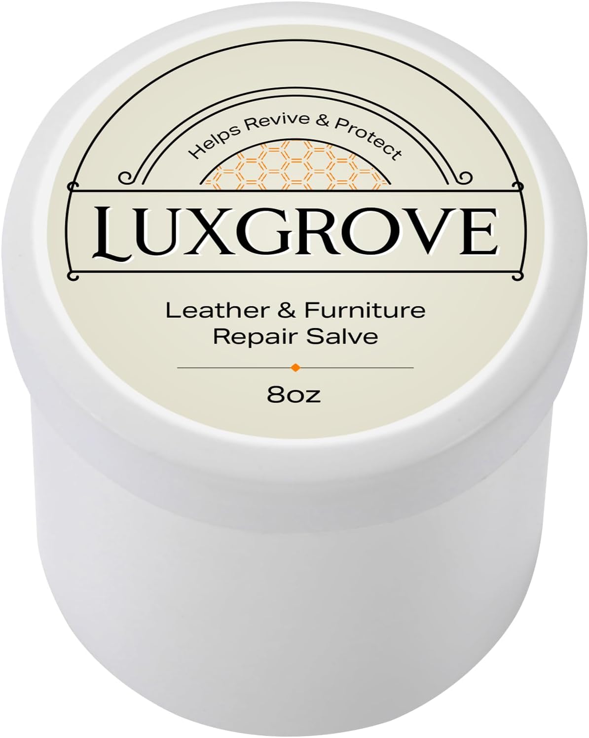 LUXGROVE Leather & Furniture Repair Salve: UV-Protected Leather Color Restorer & Cleaner (8oz)