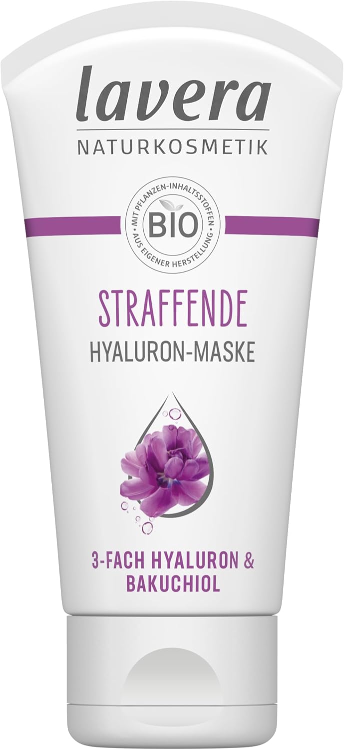 Detalle de Lavera Masque raffermissant à l'acide hyaluronique — végétalien, cosmétique naturel, triple acide hyaluronique et Bakuchiol | 50 ml