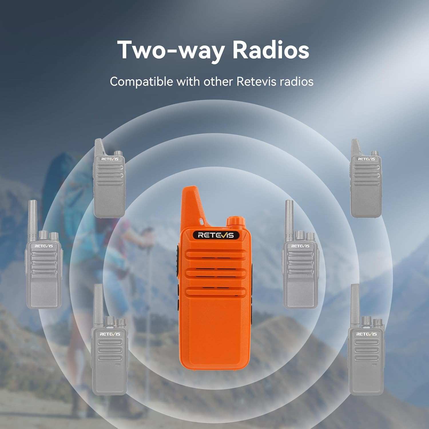 Thumbnail 4 de Retevis RT622 walkie-talkie mini portatile per escursioni 🚨