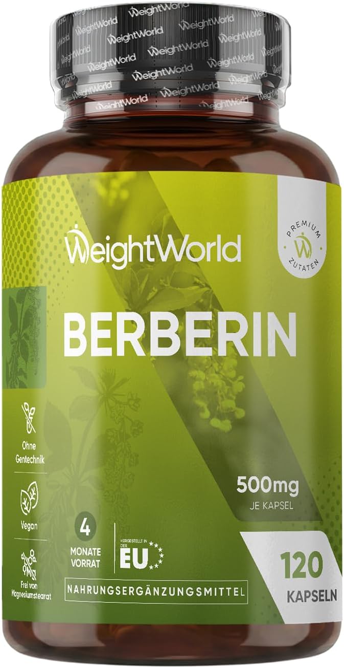 Detalle de WeightWorld Berberin Kapseln 500 mg 💊