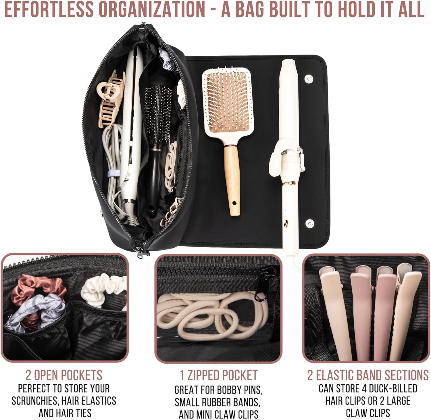 Detalle de Barefoot Caribou Hair Tools Travel Bag and Heat Resistant Mat (15.5")