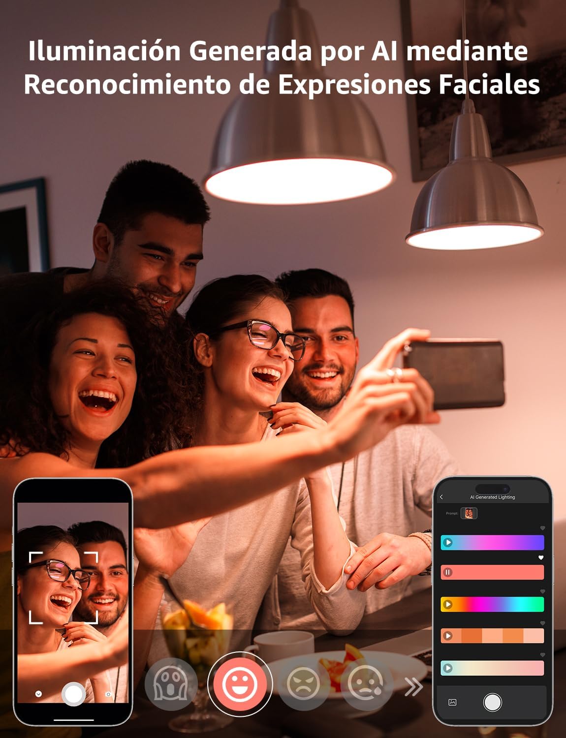 Thumbnail 8 de Lepro BP1 AI Bombilla LED E14 RGB+CCT, Control Wi-Fi y Alexa