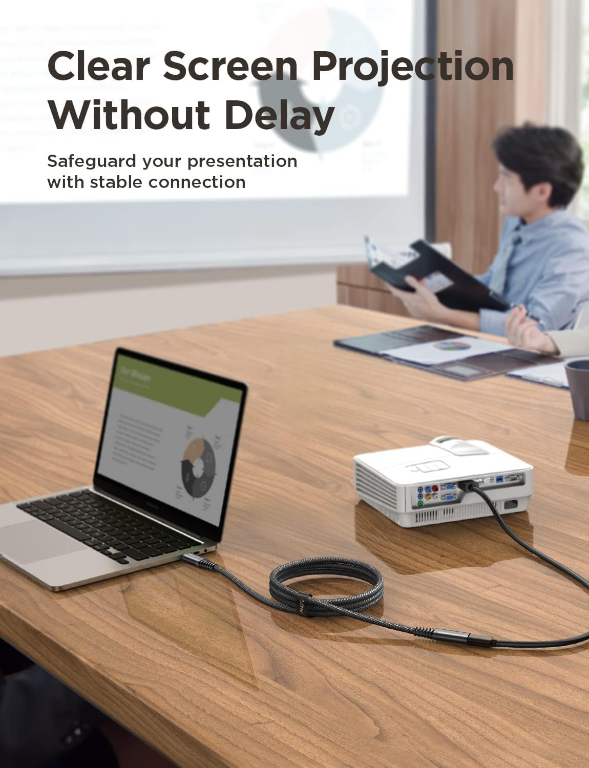 Thumbnail 5 de AINOPE USB C Extension Cable, 10ft | 20Gbps USB3.2 Gen2 Extension, 100W PD Charging