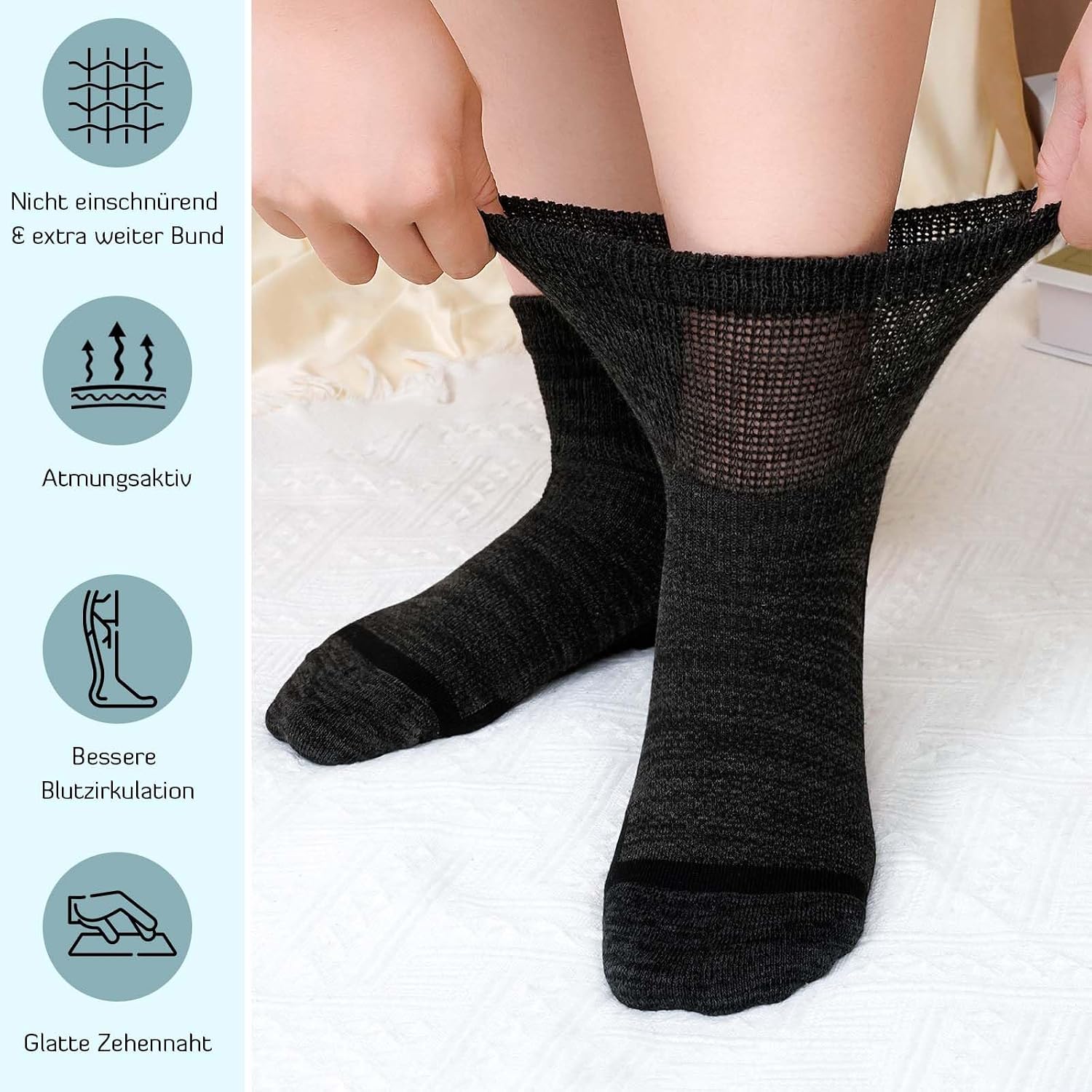 Thumbnail 2 de LOFIR Bambus Diabetiker Socken Damen 39–46